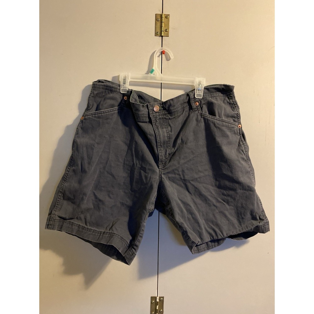 LL Bean BeanFlex Standard Fit Men’s Utility Shorts Gray Canvas Stretch Size 40W